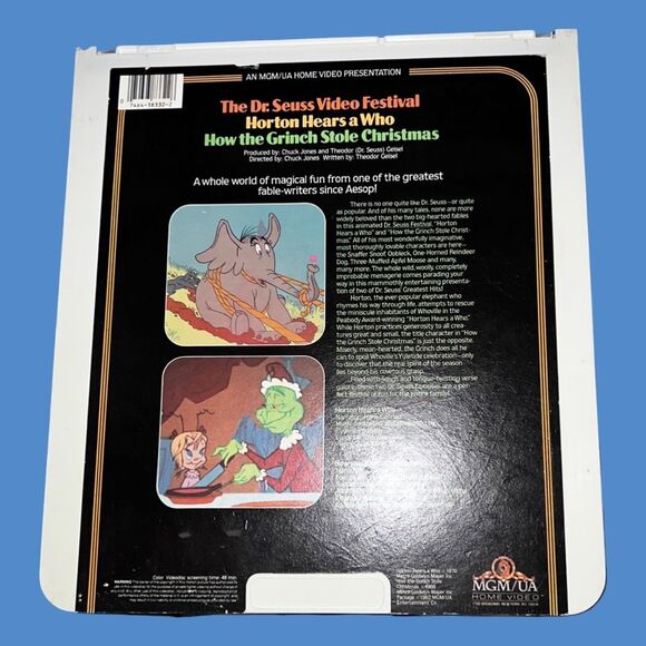 Vintage Dr. Seuss How The Grinch stole Christmas CED Capacitance Electronic Disc - Picture 2 of 3